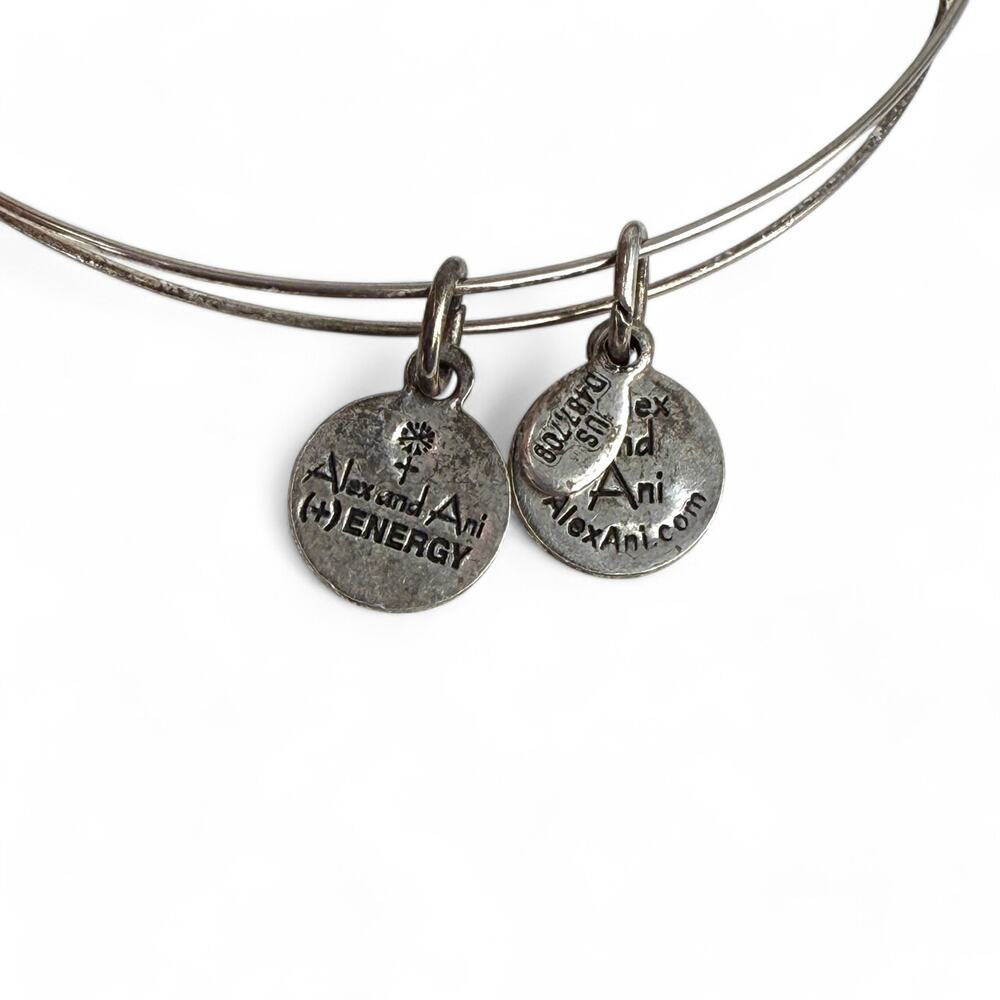 Alex and Ani Jet Luxe Black Beaded Bangle Bracelet - Picture 3 of 6